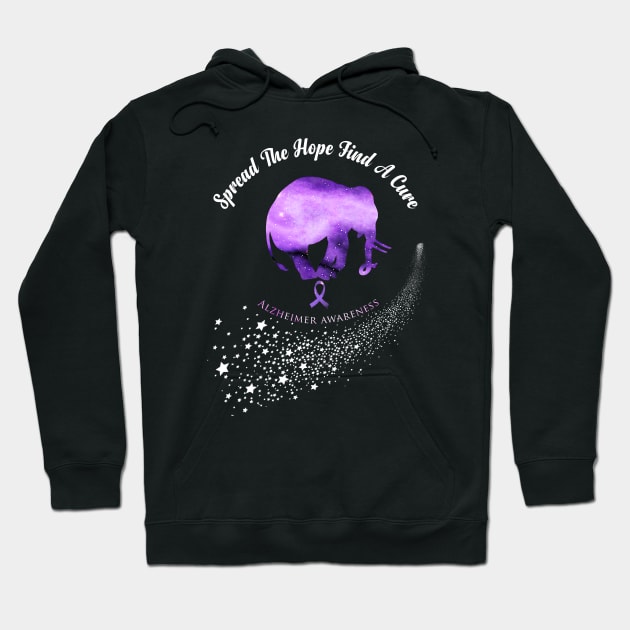 Alzheimer Awareness Spread The Hope Find A Cure Gift Hoodie by thuylinh8